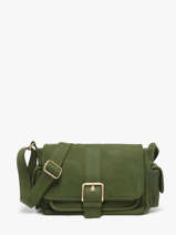 Sac Bandoulire Joy Cuir Nat et nin Vert vintage JOY