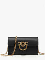 Crossbody Bag Love Bag Icon Leather Pinko Black love bag icon A0F1