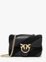 Sac Bandouli�re Love Bag Puff Cuir Pinko Noir love bag puff A2JY