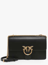 Shoulder Bag Love Bag Icon Leather Pinko Black love bag icon A0F1