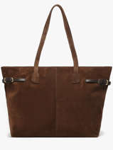 Leather Marceau Tote Bag Nat et nin Brown vintage MARCEAU