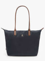 A4 Size Shoulder Bag Popette Nylon Tommy hilfiger Blue popette AW17711