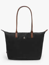 Shoulder Bag Popette Nylon Tommy hilfiger Black popette AW17711