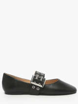 Ballerinas With Straps In Leather Steve madden Black women 11004770