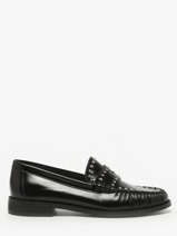 Mocassins En Cuir Inuovo Noir women LFG005