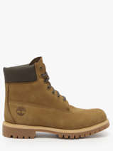 Boots In Leather Timberland Green men 2P6WA5D1