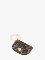 Longchamp Velours panthre Key rings Green-vue-porte