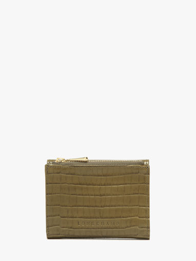Longchamp Longchamp pocket croco Wallet Brown
