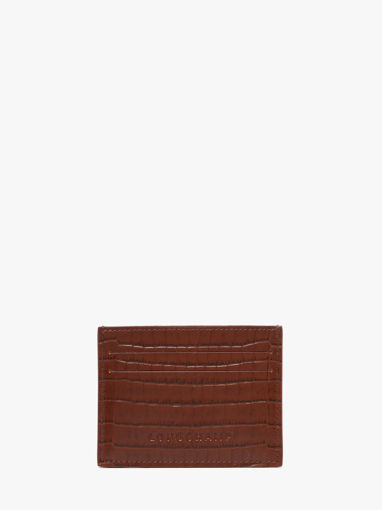 Longchamp Longchamp pocket croco Bill case / card case Brown