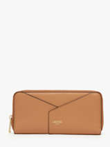 Leather Enveloppe Wallet Lancel Brown enveloppe A13711