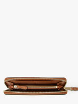 Leather Origami Wallet Lancel Brown origami A13843-vue-porte