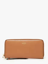 Leather Origami Wallet Lancel Brown origami A13843