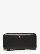 Leather Origami Wallet Lancel Black origami A13843