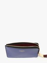 Leather Origami Card Holder Lancel Blue origami A13422-vue-porte