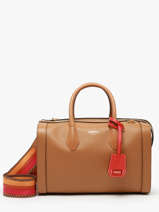 Medium Leather Bcbg Bowling Bag Lancel Brown bcbg A13690