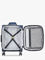 Cabin Luggage On Wheels Delsey Blue maubert 2.0 3813801W-vue-porte