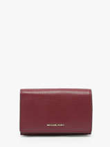 Wallet Leather Michael kors Red jet set T5GJ6D9L