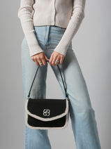 Shoulder Bag Sheep David jones Black sheep CM7753-vue-porte