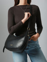 Sac Bandoulire Donna Aria Cuir Lancaster Noir donna aria 77-vue-porte