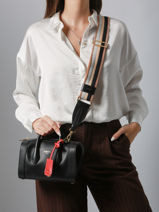 Mini Sac Bowling Bcbg Cuir Lancel Noir bcbg A13689-vue-porte