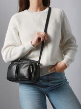 Sac Bandoulire Soft Caramella Cuir Lancaster Noir soft caramella 6-vue-porte