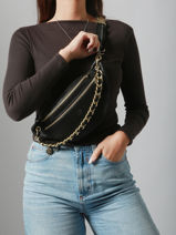 Sac Banane Mila louise Noir vintage 23689X-vue-porte