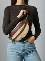 Belt Bag Mila louise Beige vintage 23689TC-vue-porte