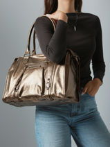 Shoulder Bag Format A4 Gallantry Brown format a4 5-vue-porte