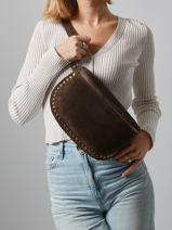 Sac Banane Milano Marron velvet VE24112-vue-porte