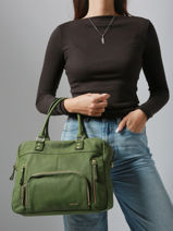 Sac Macy Cuir Nat et nin Vert vintage MACY-vue-porte