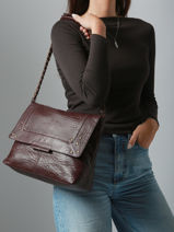 Shoulder Bag Felizia Leather Pieces Brown felizia 17122472-vue-porte