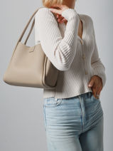 Sac Port� �paule Alpes David jones Beige alpes 1-vue-porte