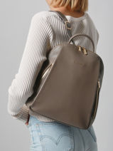 Backpack David jones Gray dune 2-vue-porte