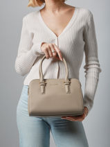 Sac Port� �paule Alpes David jones Beige alpes 4-vue-porte