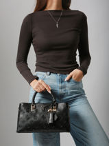 Handbag Tisha Guess Black tisha PD776406-vue-porte
