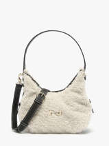 Sac Bandoulire Sam Cuir Et Mouton Nathan baume Beige vogue S