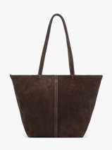 Sac Port� �paule Cabas Cuir Vanessa bruno Marron cabas 29V40874