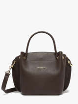 Sac  Main Foulonne Double Cuir Lancaster Marron foulonne double louisa 18