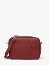 Sac Bandoulire N City Louvain Cuir Nathan baume Rouge n city 7