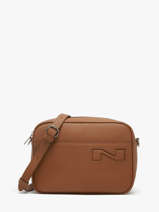 Sac Bandoulire N City Louvain Cuir Nathan baume Marron n city 7