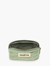 Coin Purse Hindbag Green velours V-vue-porte