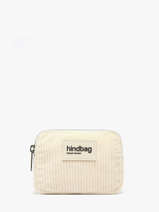 Porte-monnaie Hindbag Beige velours V