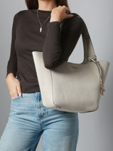 Shoulder Bag Calista Guess White calista BG733422-vue-porte