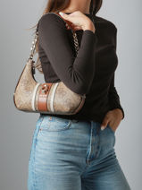 Shoulder Bag Erenia Guess Brown erenia SO783818-vue-porte
