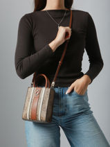 Shoulder Bag Erenia Guess Brown erenia SO783875-vue-porte