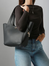 Shoulder Bag Calista Guess Black calista BG733422-vue-porte