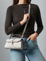 Sac Bandoulire Queensland Guess Blanc queensland OS965520-vue-porte