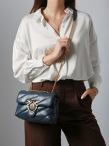 Sac Bandoulire Love Bag Puff  Pinko Bleu love bag puff A0F2-vue-porte