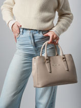 Sac Port Main Zero Re Polyester Recycl Valentino Beige zero re VBS7B302-vue-porte