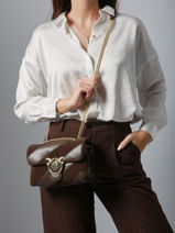 Sac Bandoulire Love Bag Puff Pinko Marron love bag puff A2JY-vue-porte